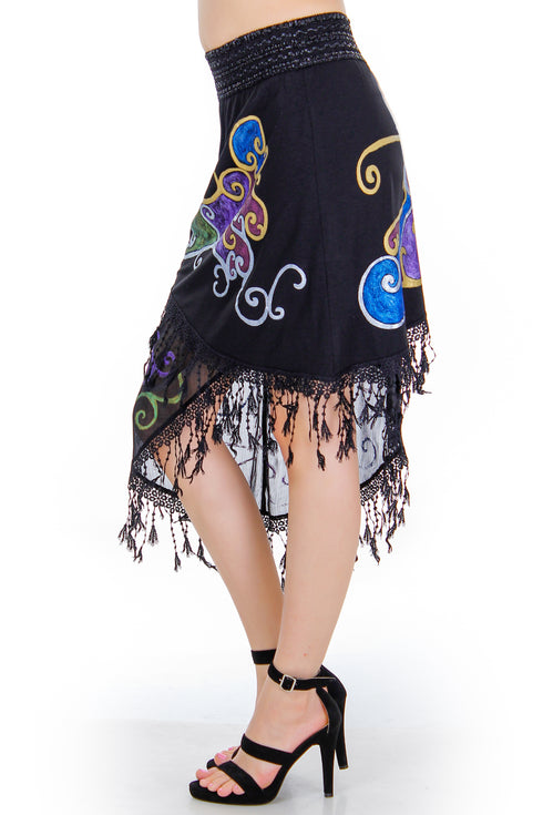 Fusta jerse pictata  Liza Panait Liza Panait Online Boutique